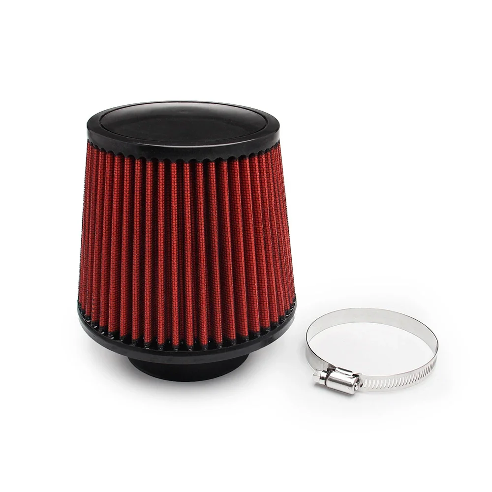 Universal Car Air Filter Modification High Flow Inlet Car Cold Air Intake Air Filter Cleaner Pipe Modified Scooter 76/100mm