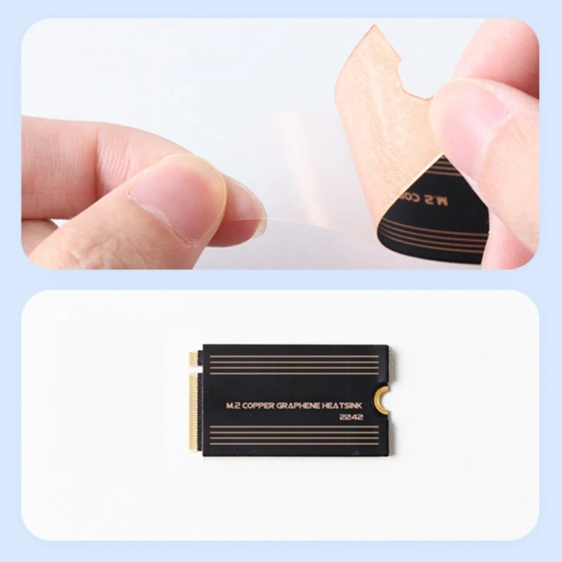 Effective 2242 SSD Heat Sink Heat Dissipation Solution for 2242 SSD Graphene Cooling Vest Easy Installation Cooling