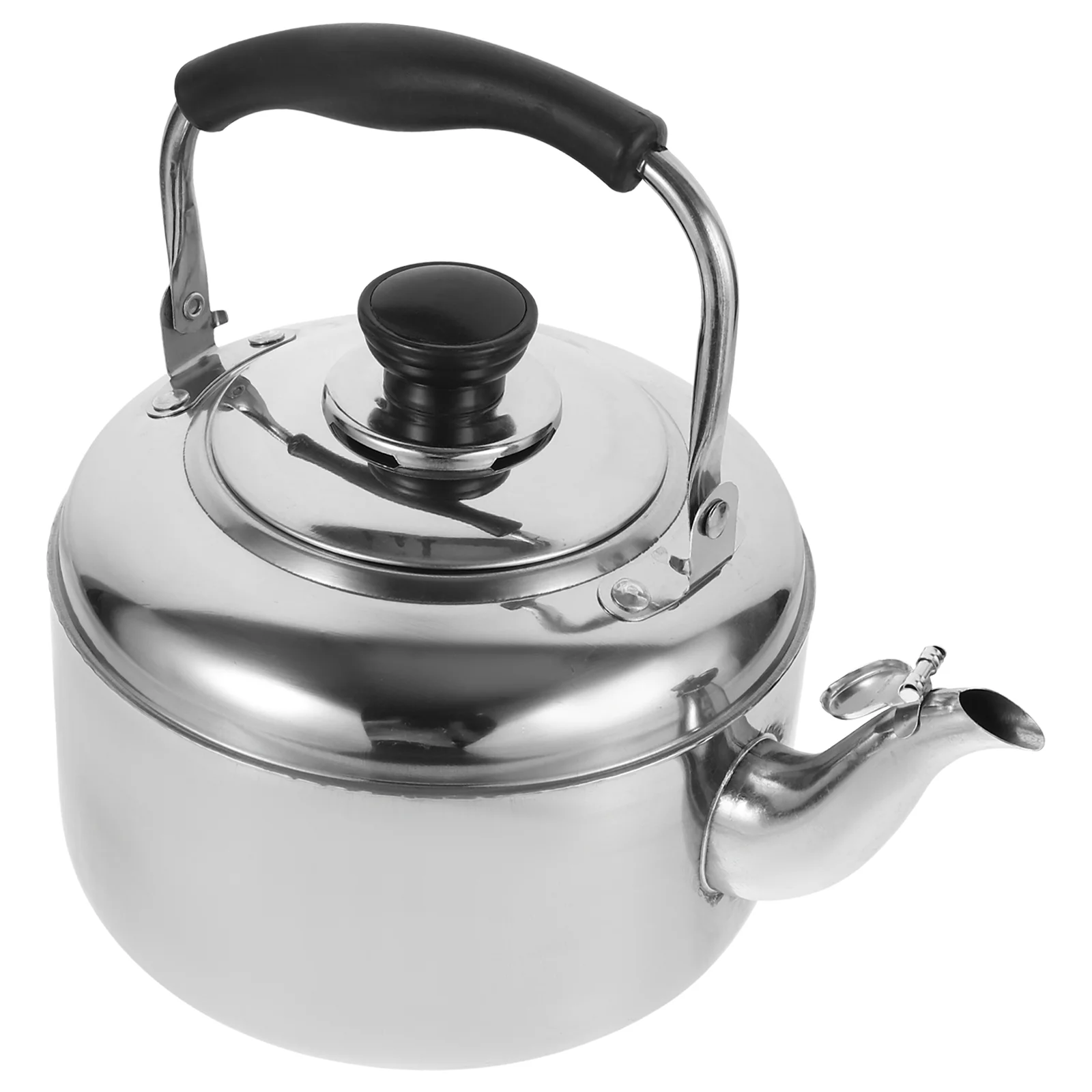 

Stainless Steel Kettle Safe Water Heating Anti-scald Comfortable Handle Convenient Teakettle Scald-proof