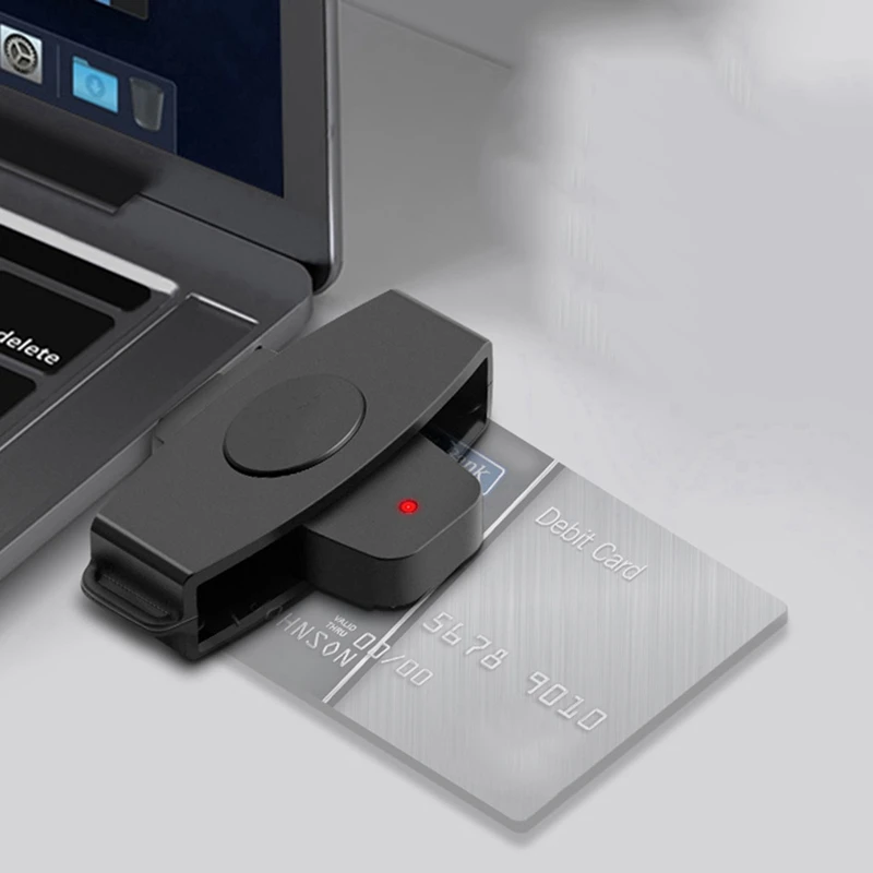 5X CSCR3 Smart CAC Card Reader Type-C Bank Tax Declaration SIM Card/IC Card ID Card Reader