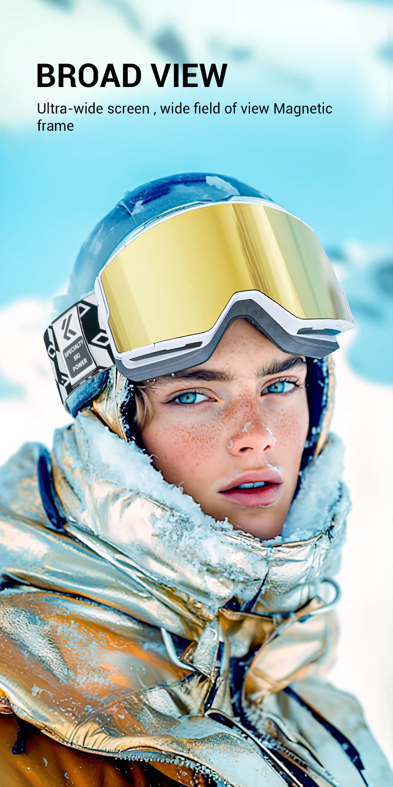 KAPVOE Männer Frauen Doppel Schichten Anti-Fog Ski Brille Schneemobil Brillen Outdoor Sport Schnee Snowboard Brille Magnetische Linsen Neue – Detail 9