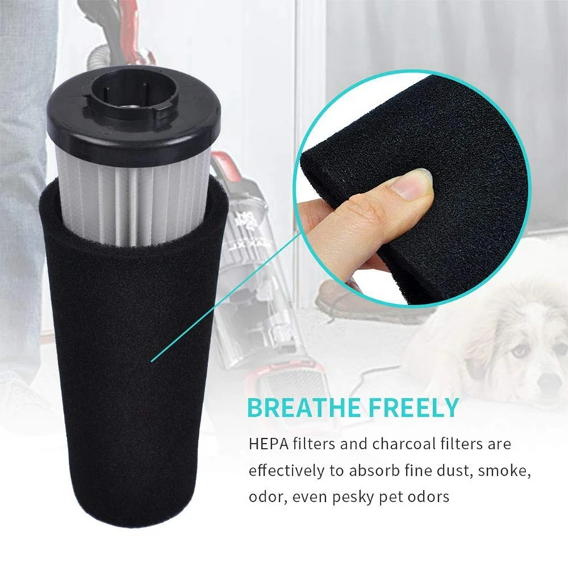 Filtro de plástico de 4 piezas para aspiradora Dirt Devil, accesorios para modelos UD20124 F112