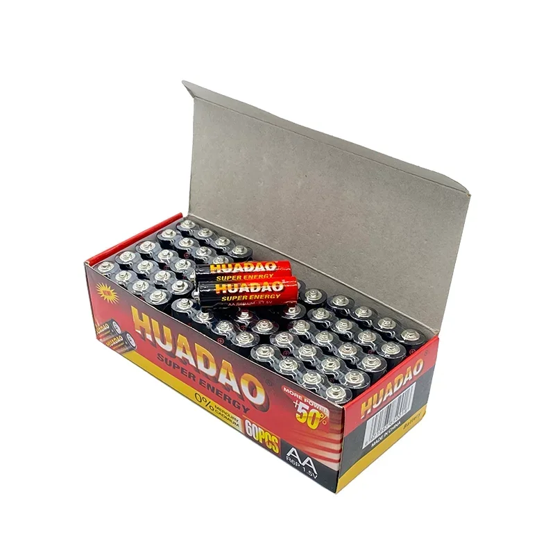 Disposable Huadao alkaline dry battery AA 1.5V battery, suitable for camera, calculator, alarm clock, mouse, remote control