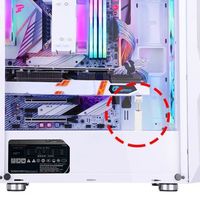 Aluminum Alloy Graphics Card GPU Holder Vertical Jack Shape Video Card Holder Adjustable Rotating Graphics Card Magnetic Bracket