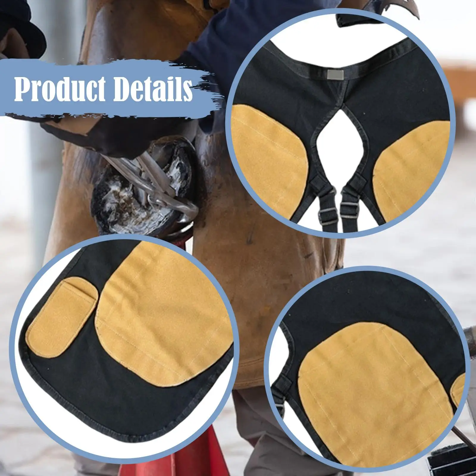 

Профессиональный холщовый фартук для ковшей по уходу за лошадьми для мужчин и женщин, для обувки лошадей, эффективные принадлежности для конюшни