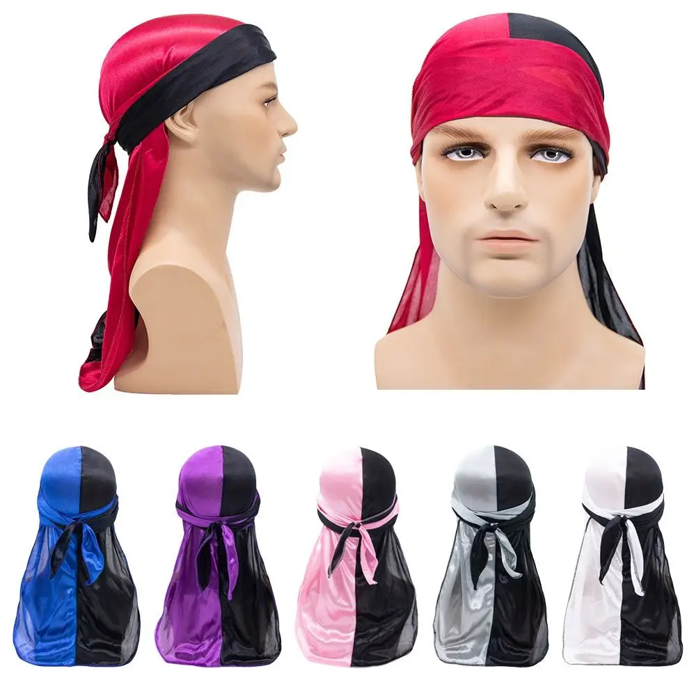 Pre-Tied Bandana Adjustable Elastic Breathable Pirate Hat Hip-pop Thin Headwrap Men Women