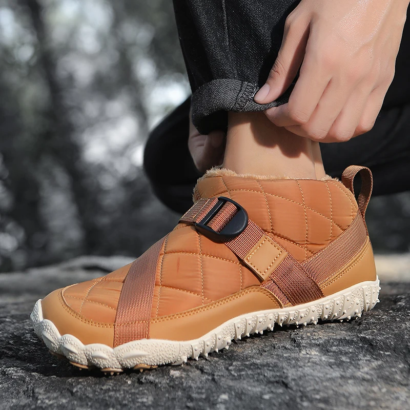 Mens Women Barefoot Snow Boots Five-finger Wide Toe Non-slip Hiking Upstream Camping Terkking Walking Outdoor Casual Sneakers