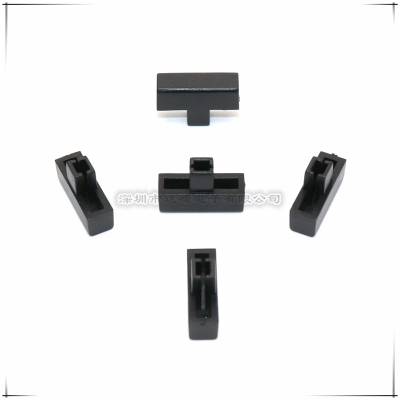 10PCS Plastic Black Cap T-Shaped Key Cap Power Switch Cap Self-Locking Switch Cap Square Hole 3.2*3.2mm - view 3