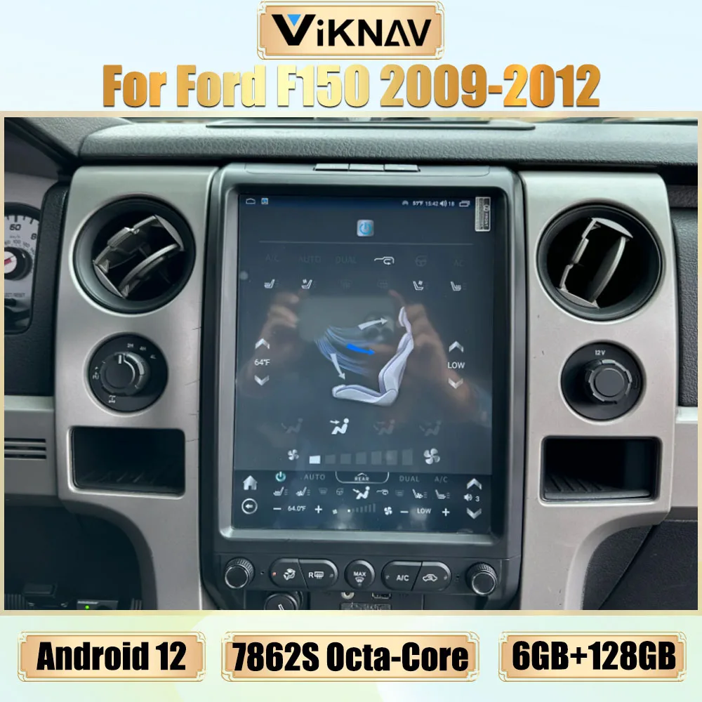

128G Android 12 Car Radio For Ford F150 2009-2012 Carplay GPS Navigation Multimedia Video Player 13 Inch Touch Screen Head Unit