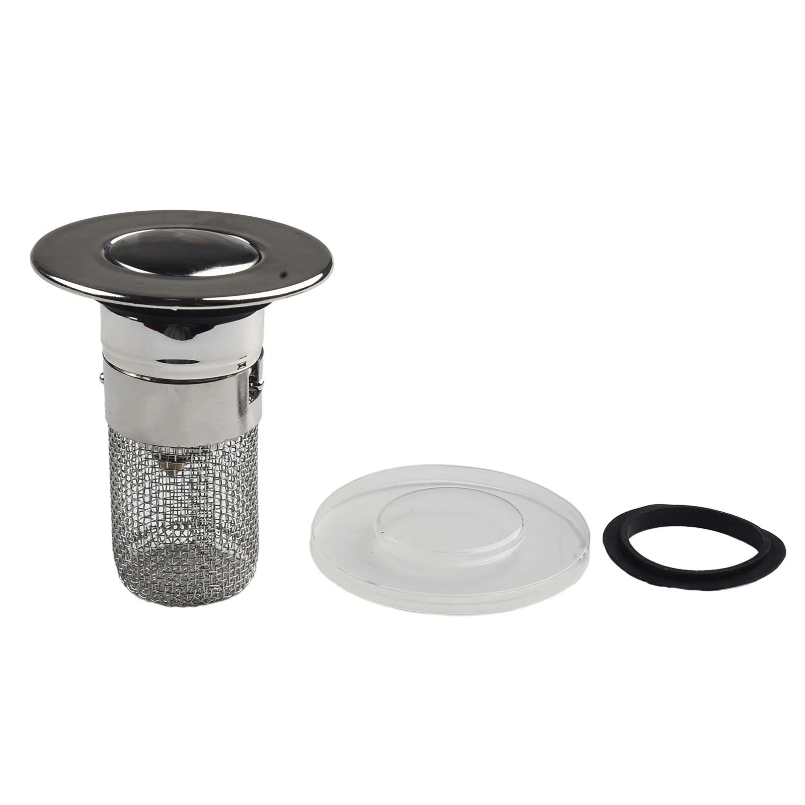 Universal Kitchen Sink Drain Strainer, Rolha de banheira, Plugue de banho, Pop-Up Bounce Core, Captador de cabelo, Filtro