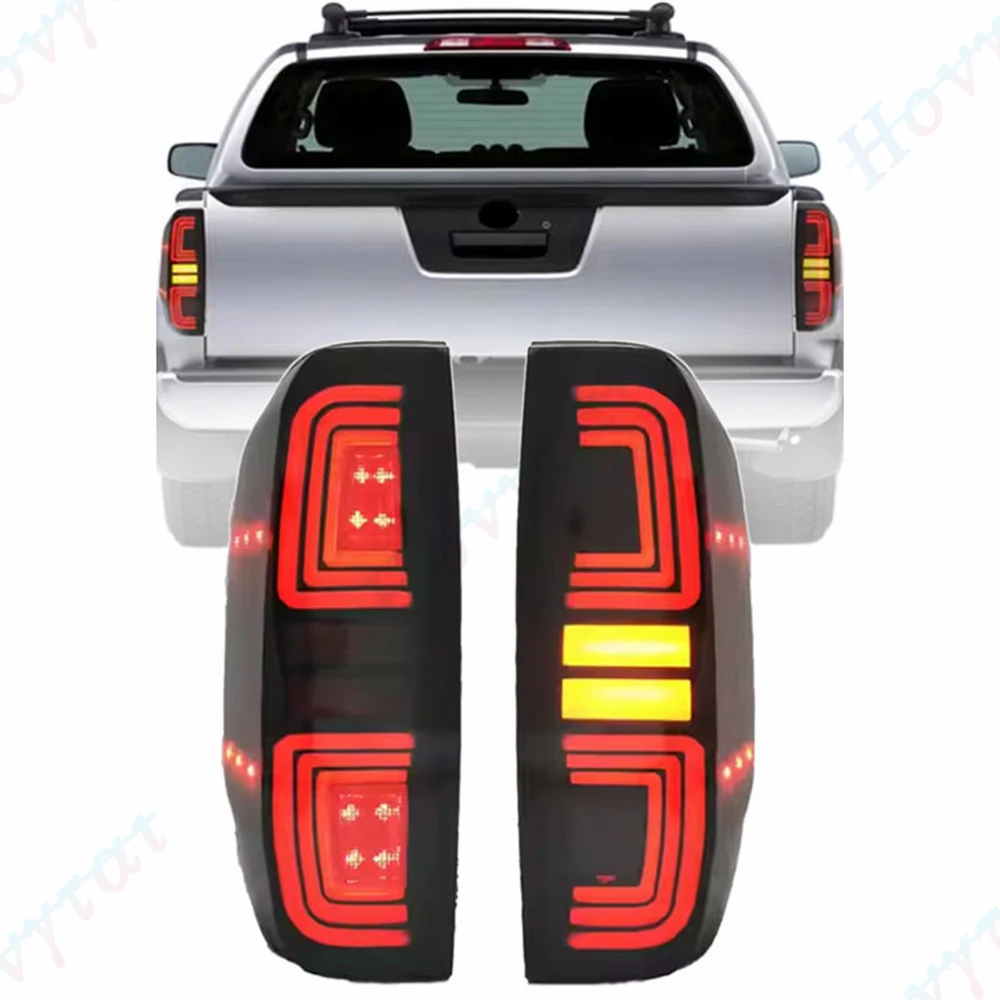 Pair LED Taillights For Nissan Navara D40 2005 2006-2014 Navara Frontier Pickup Taillamp Rear Lamp Brake Fog Turn Signal Light