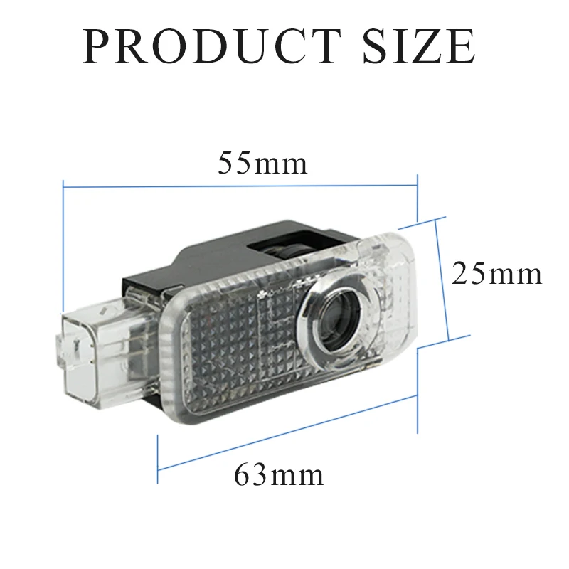 LED Ghost Shadow Door Welcome Light For Audi A1 A3 A4 A5 A6 A7 A8 Q3 Q5 Q7 TT Car Projector Lamp 12V