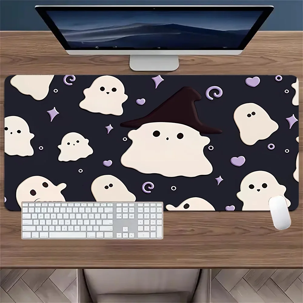 Ghost Alas Mouse Nirkabel Alas Meja Alas Panas Aksesori Pc Gaming Alas Meja Kabinet Gamer Alas Meja Alas Mouse Keyboard Xxl