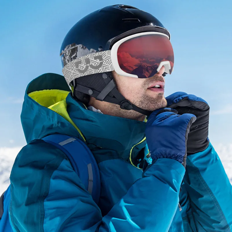 

HD Vision Ski Goggles for Men Women Anti-Fog UV Protection Windproof Anti-Glare Wide View Snowboard Goggles for Outdoor Sports
