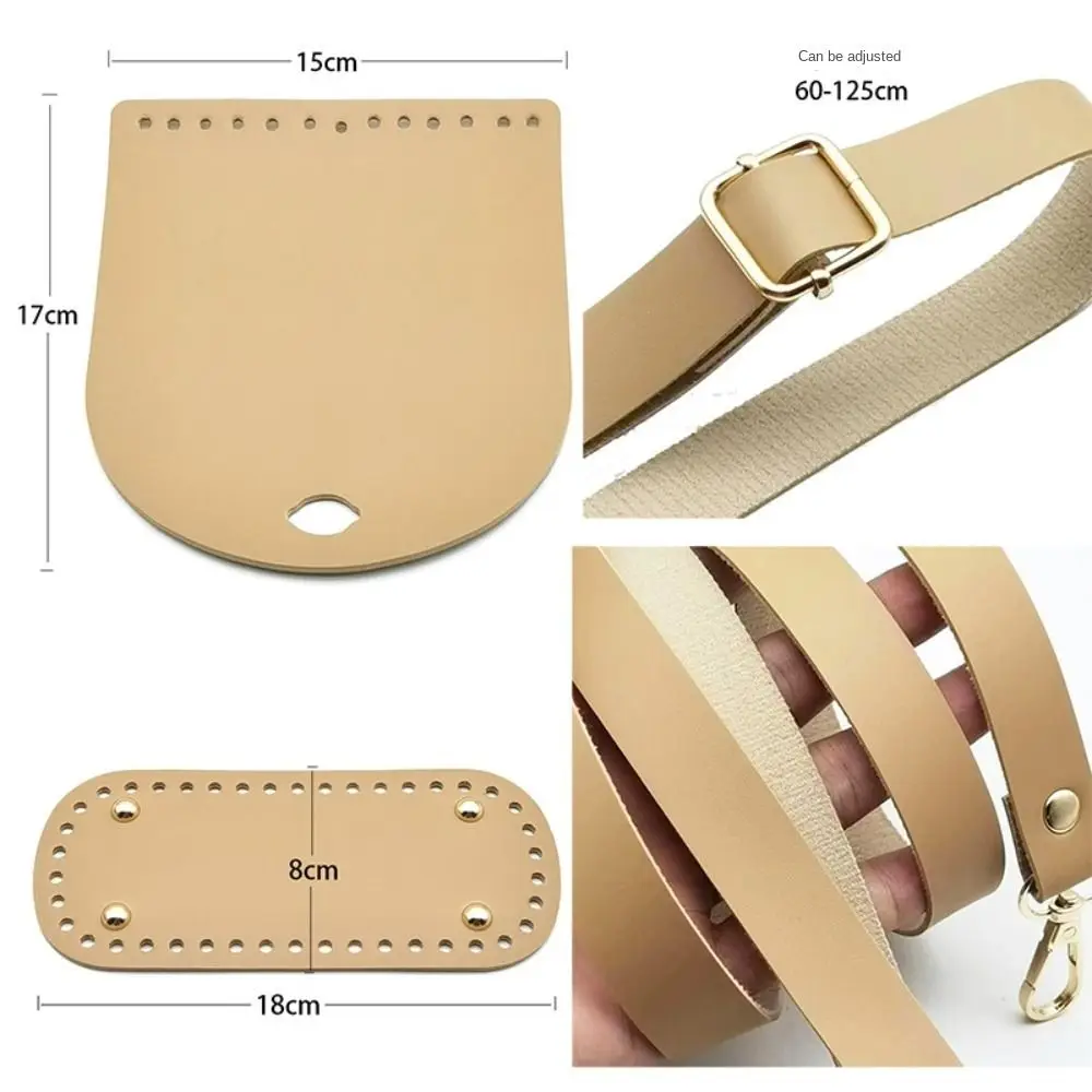 

Fashion Handmade Bag Strap DIY PU Leather Handbag Woven Replacement Adjustable Bag Accessories for Shoulder Handbag