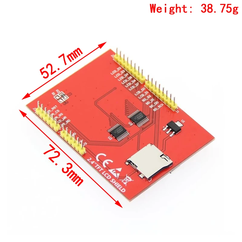 Imagem -02 - Módulo do Lcd do Tft para o Arduino Uno r3 2. Tela da Polegada Placa e Mega Mega Mega do Apoio com Pena do Toque