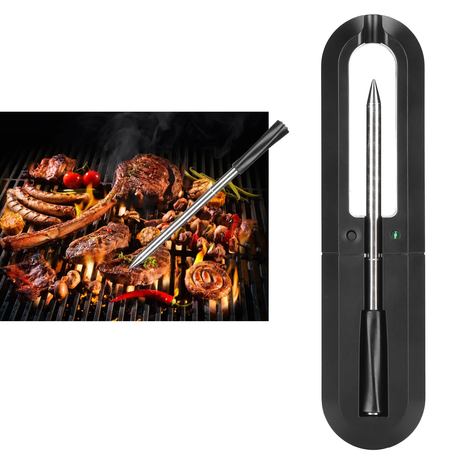 Termometer Daging Nirkabel BBQ - Meat Thermometer ulasan dan harga