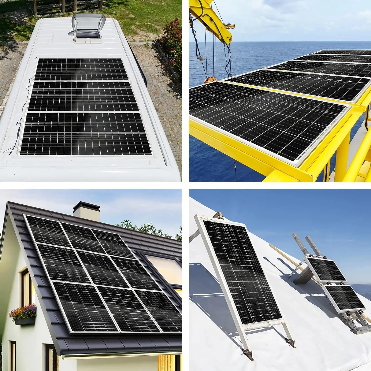 18V Solar Panel 160W Starre Glas Solar Panel Monocrystaillne Solarzelle Für 12V/24V Batterie Ladung 1000w System Kits Für Zuhause – Detail 12
