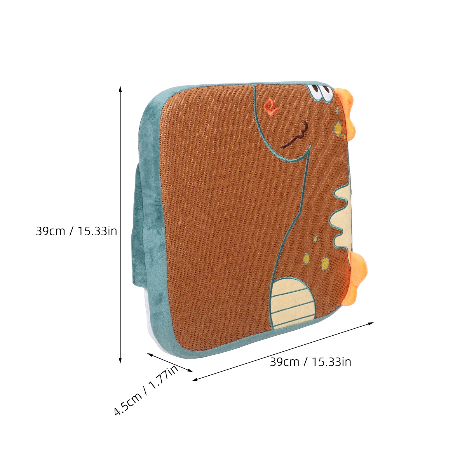 Almofada de reforço infantil, 15cm de altura, aumento respirável, almofada de assento de desenho animado para mesa de jantar, cadeira de criança, antiderrapante