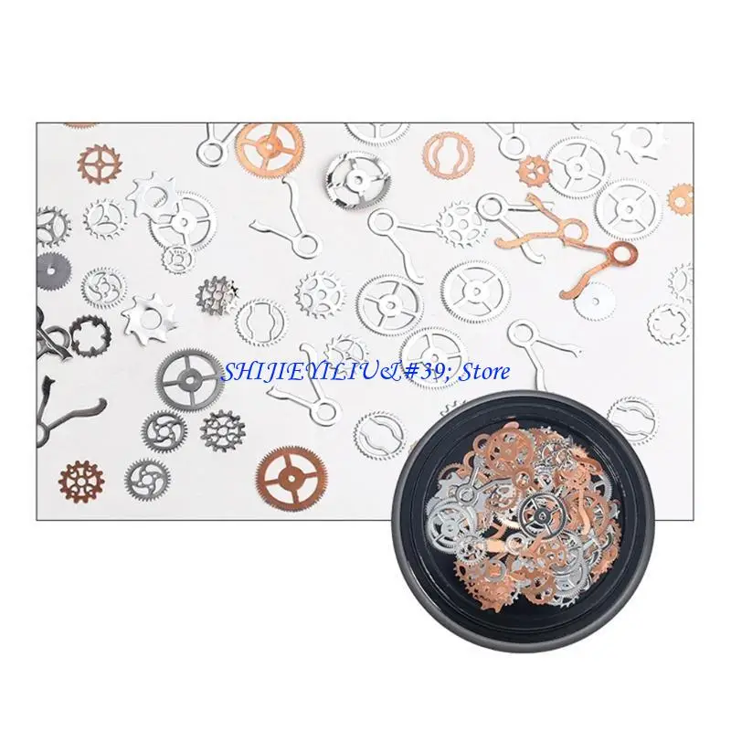 

E21F Mixed Steampunk Watch Gear Cogs Charms Pendant for Jewelry Making DIY Crafting