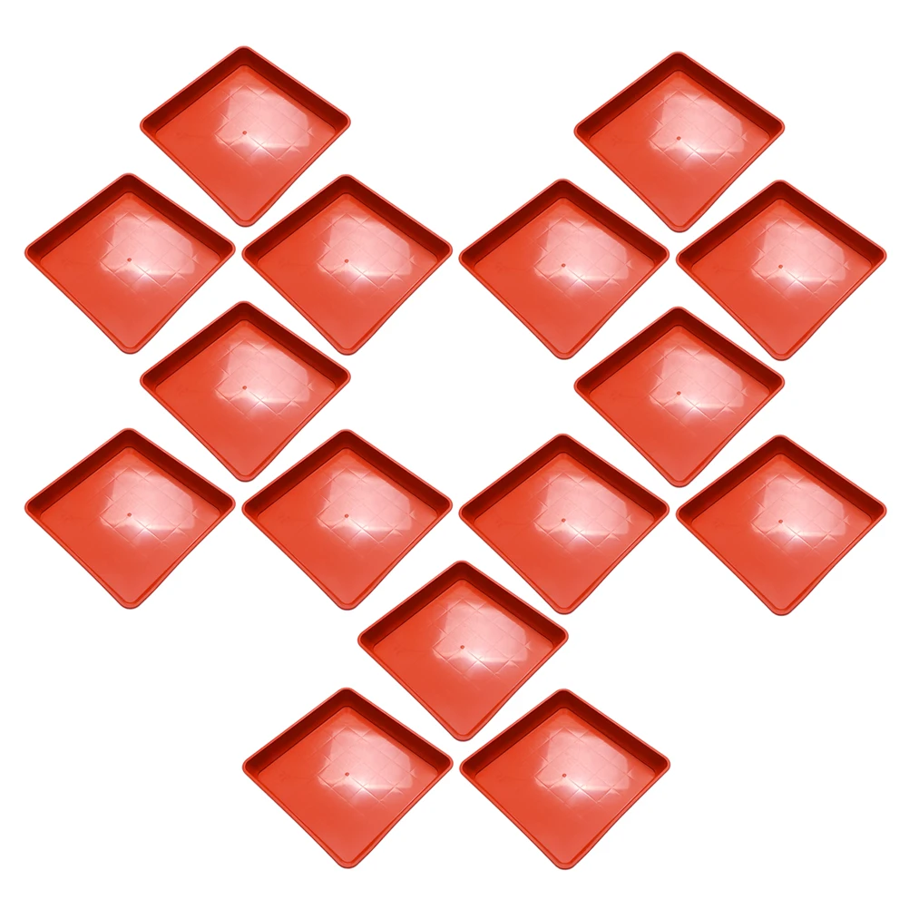 

15Pcs Plant Saucer for Pots Plastic Trays No Holes Flower Pot Drip Tray Waterproof Bottom Pad for Indoor Outdoor Gardens