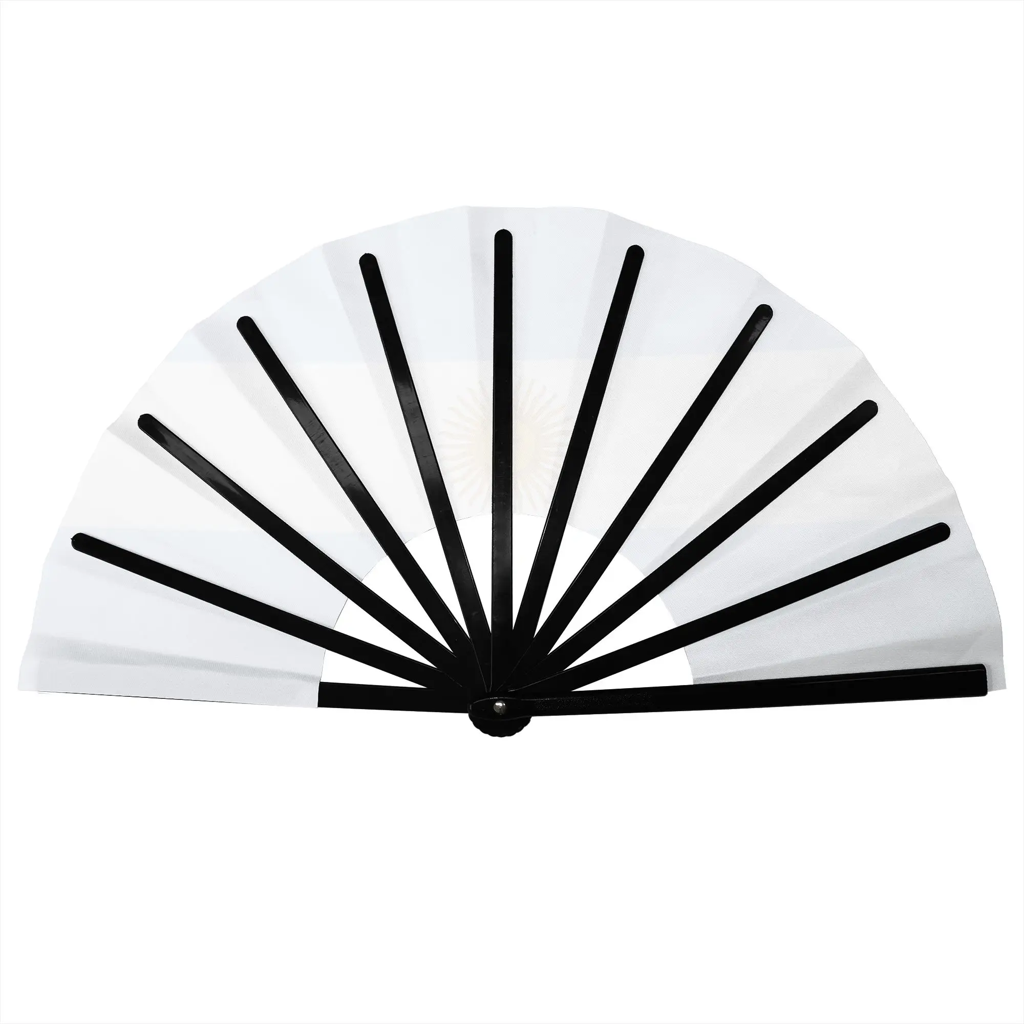 Customized Flag Of Argentina Portable Pocket Fan Outdoor  Polyester Folding Fan Chinese Dance Handheld Cooling Fans