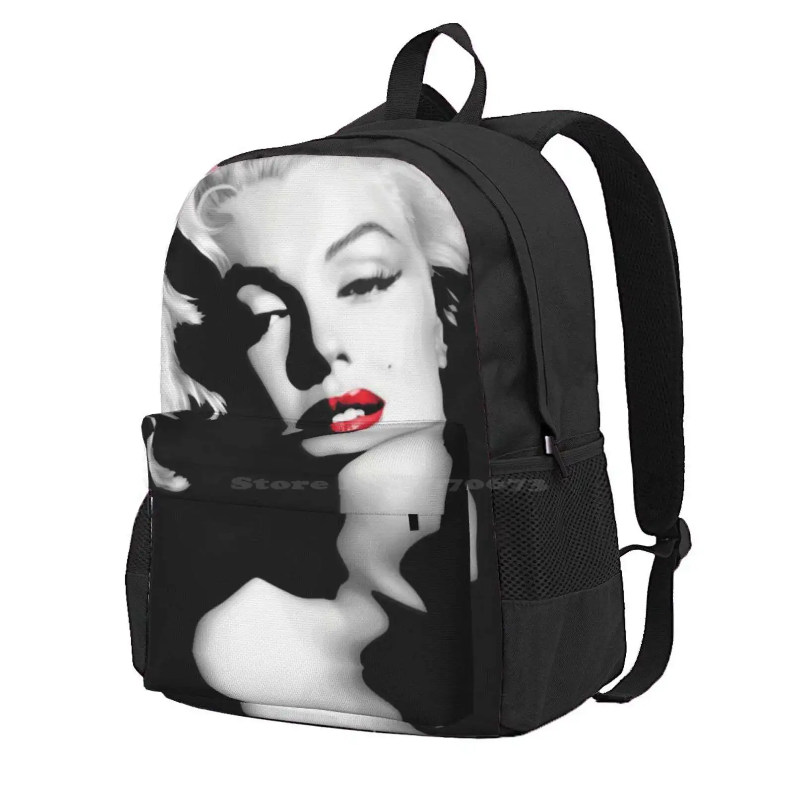 Beautiful Marilyn Monroe Hot Sale Schoolbag Backpack Fashion Bags Marilyn Monroe Drawings Portrait Fun Like Pop Art Vivid