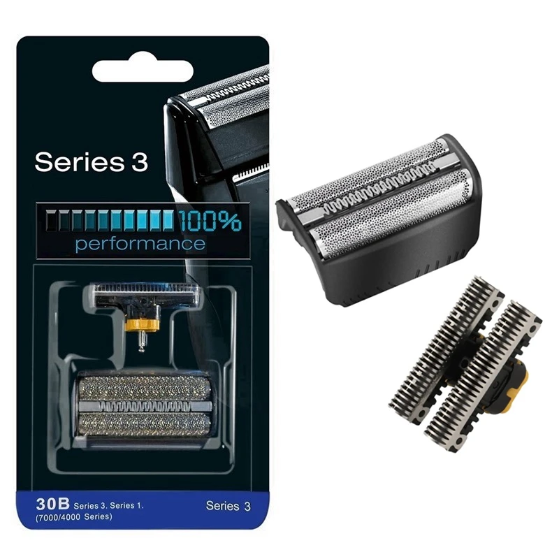 Folia i głowice tnące 30B do golarek Braun Series 3 poprzedniej generacji SmartControl, TriControl, 7000/4000 (340 olde)