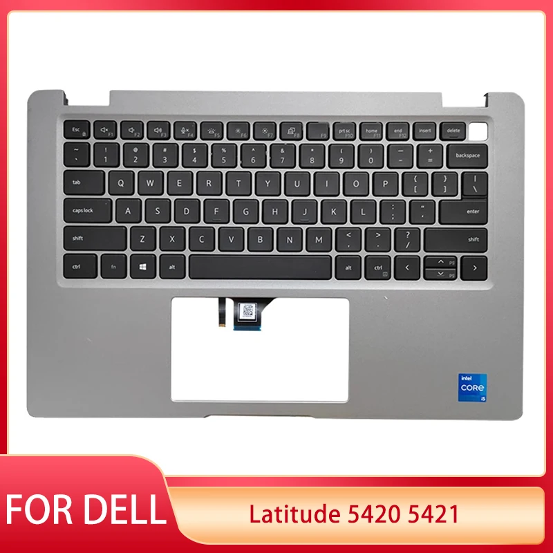 

NEW US Laptop Keyboard For Dell Latitude 5420 5421 US Keyboard Palmrest Upper Case A20697