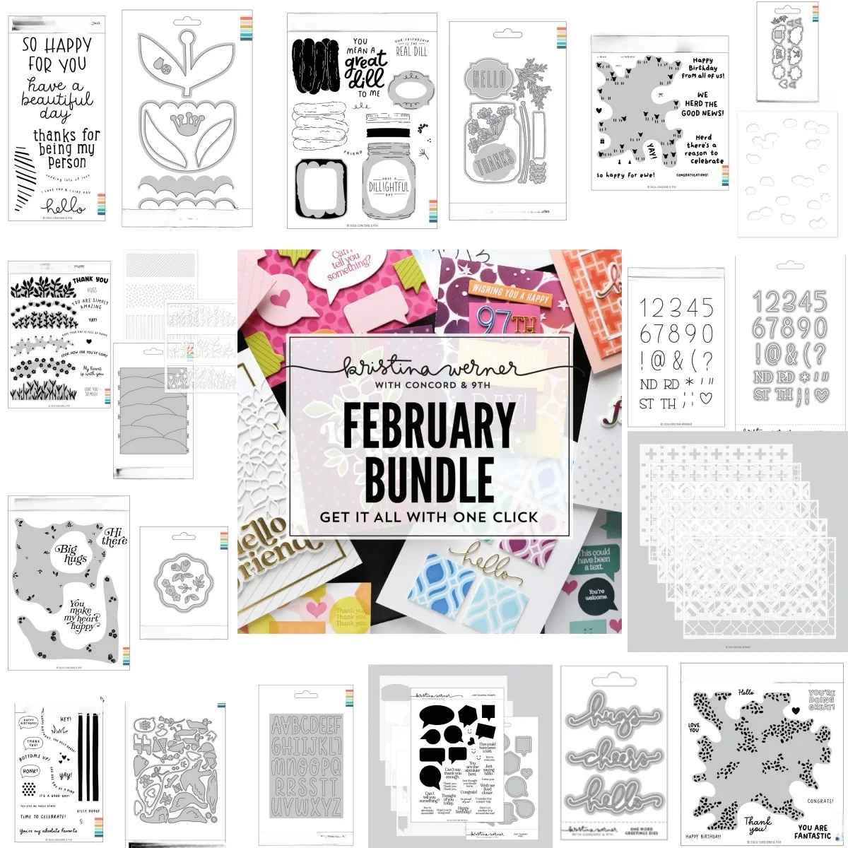 

Spring 2026 Flower Heirloom Scalloped Petals Numbers Metal Cutting Dies Clear Stamps Stencil for DIY Making Gift Card Scrapbook