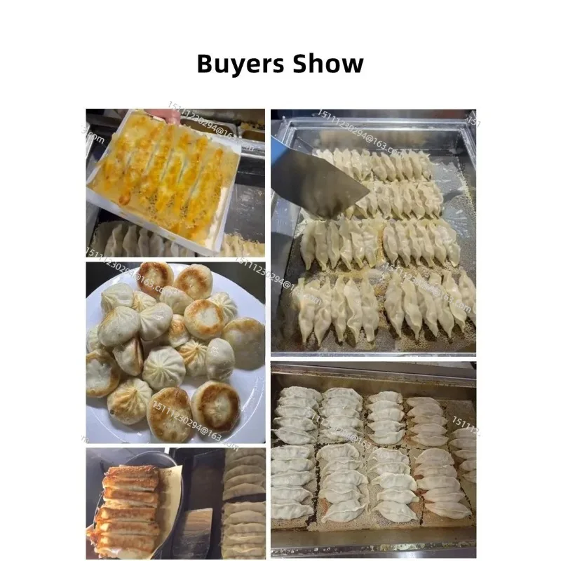 Single Pot 2500 W Gyoza Dumpling Frying Cooker Fry Griddle Pan Machine Dumpling Frying Machine For Restaurant