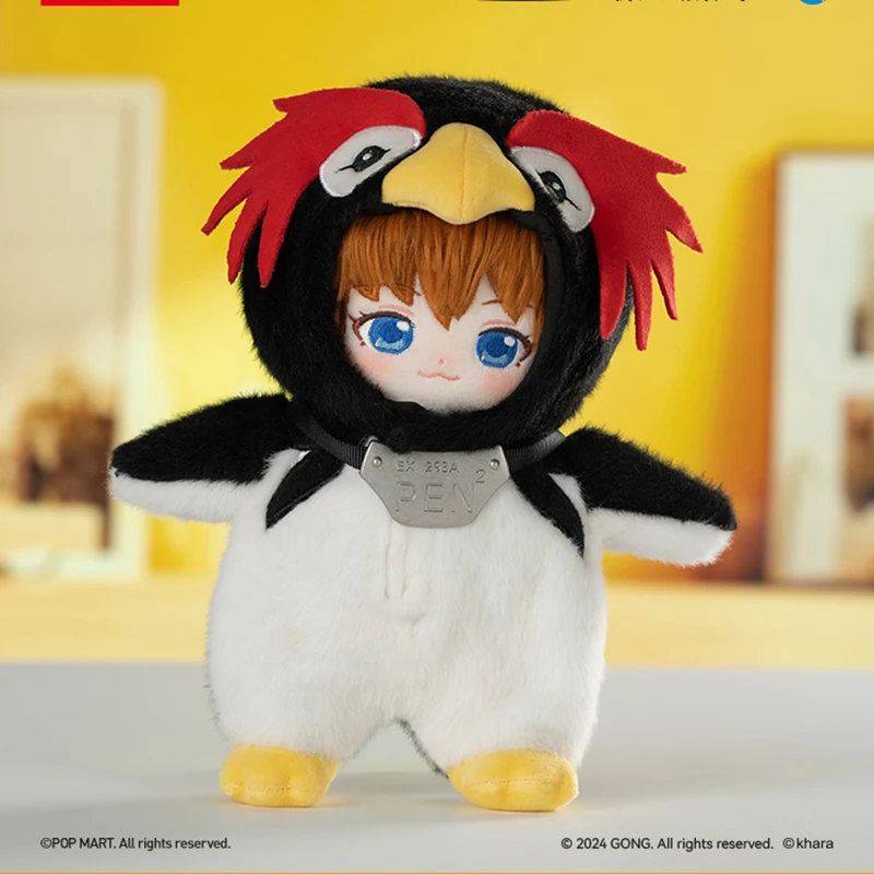 Popmart Gong Revangelion Penguin Costume 20Cm Penguin Doll Clothes Cute Anime Figure Ornaments