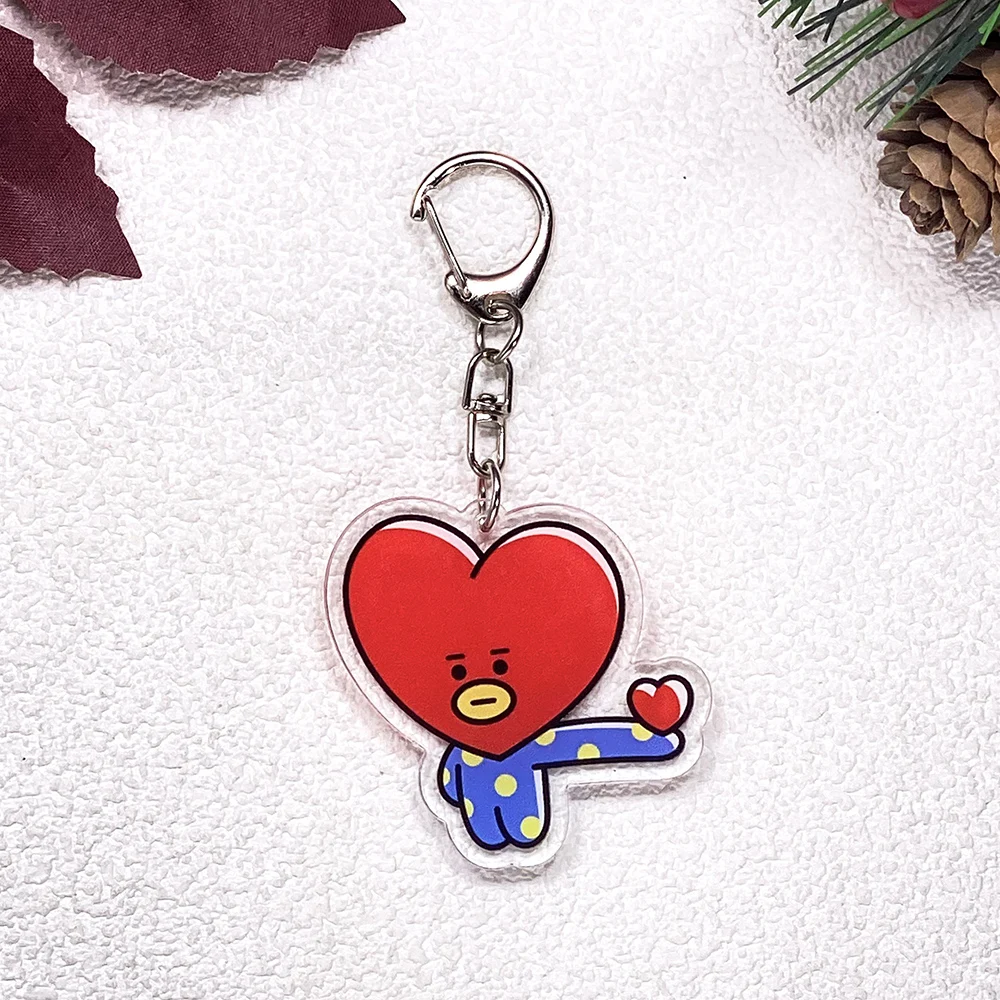 1/7 Stück Koreanische K-Pop Fan Boyband Bangtan Boys Schlüsselanhänger Zubehör Acryl-Anhänger für Taschen Schlüsselhalter Rucksack-Dekoration – Detail 5