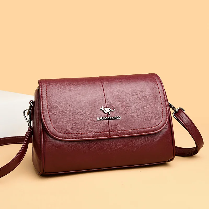 

High Quality Soft Leather Shoulder Crossbody Bags for Women Luxury Designer Handbags Purses Female Messenger Bag Sac A Main