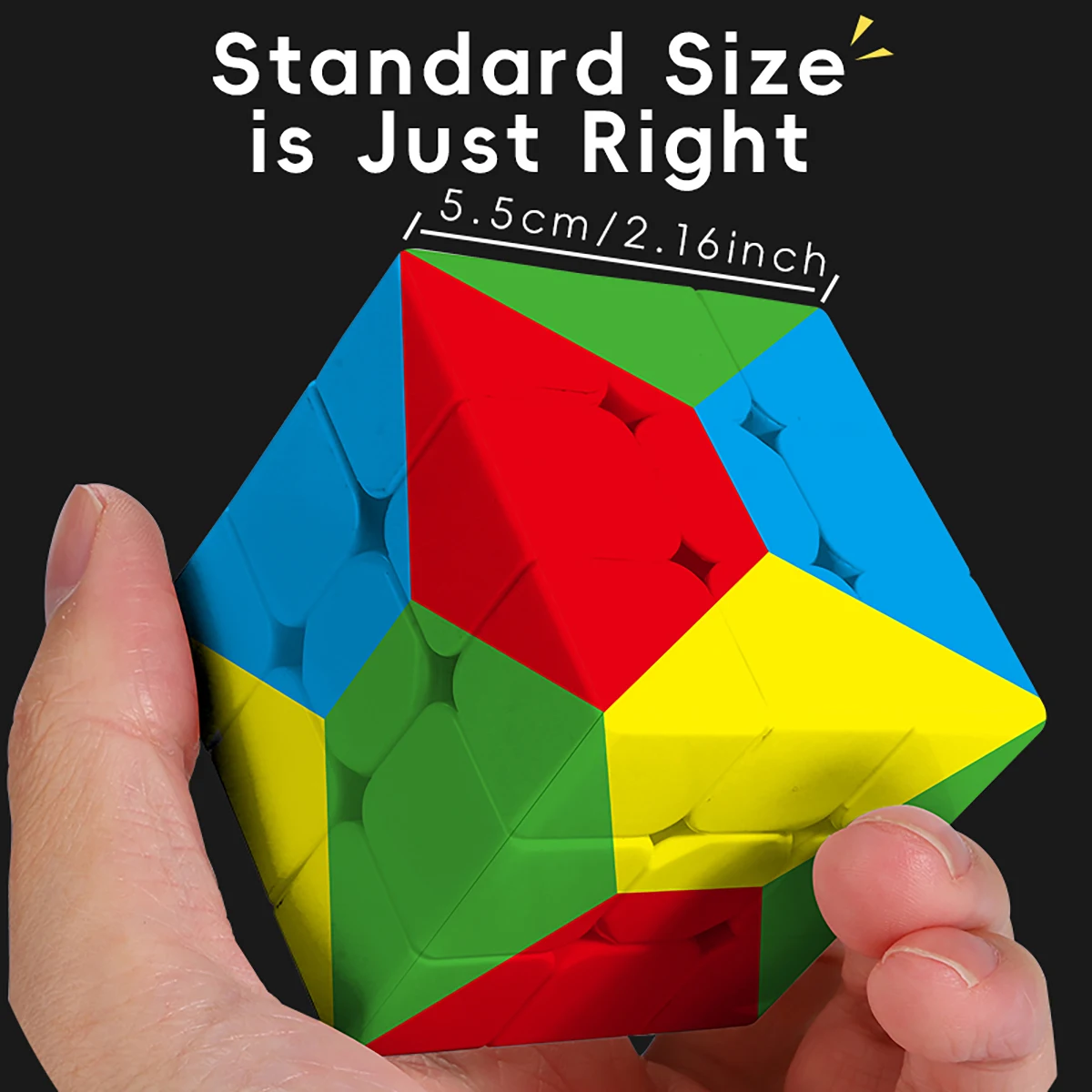 Magische Kubus 3x3x3 Quick Twist UV Gedrukt Vier Kleur vijfhoek Stressverlichtende Puzzel Professioneel Spel Kinderen Speelgoed Cadeau