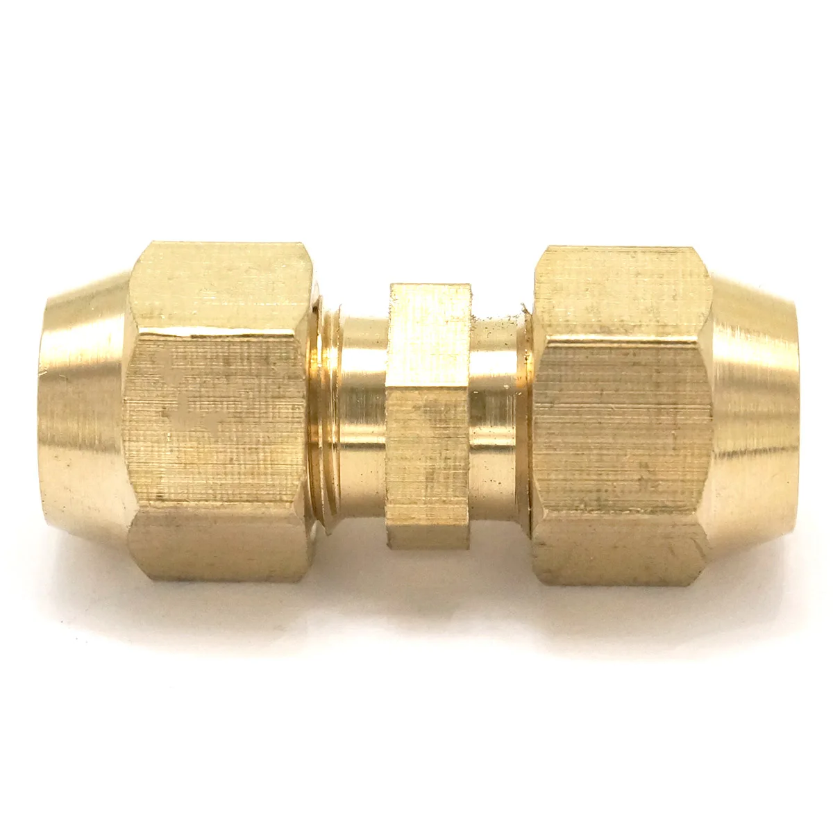 Fit Metal Tube Outer Diameter 6/8/10/12/14/16/19/22mm Equal Brass Flare Fitting With Nuts Air Conditioner