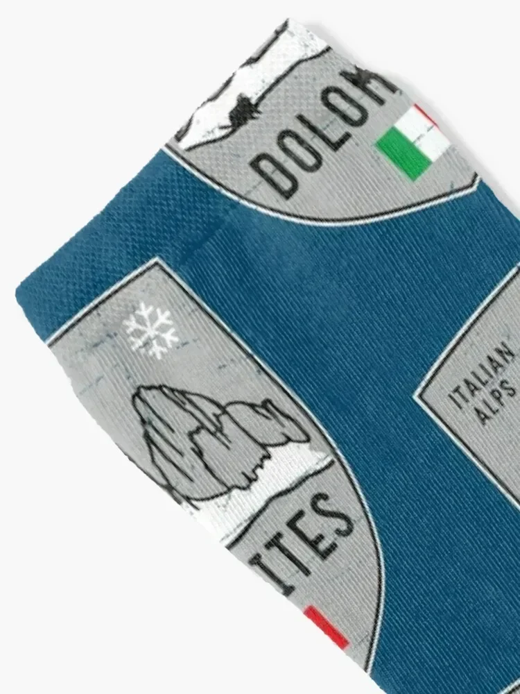 Dolomites Mountain Italy Emblem Socks designer luxury shoes funny sock Woman Socks Men's