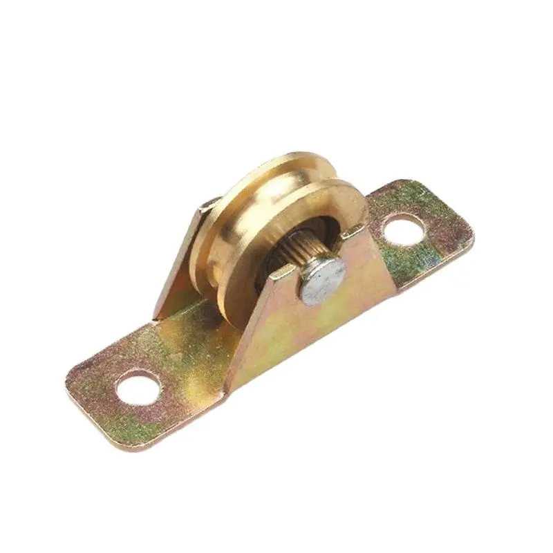 T-type Single Sliding Directional Steering Aluminum Alloy Doors and Wwindows Copper Pulley Hardware Accessories