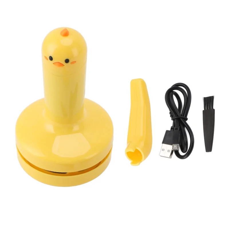 مكنسة كهربائية محمولة لسطح المكتب على شكل فرخ قابلة لإعادة الشحن، نظام ترشيح قوي وجميل، منظف غبار للطاولة المحمول