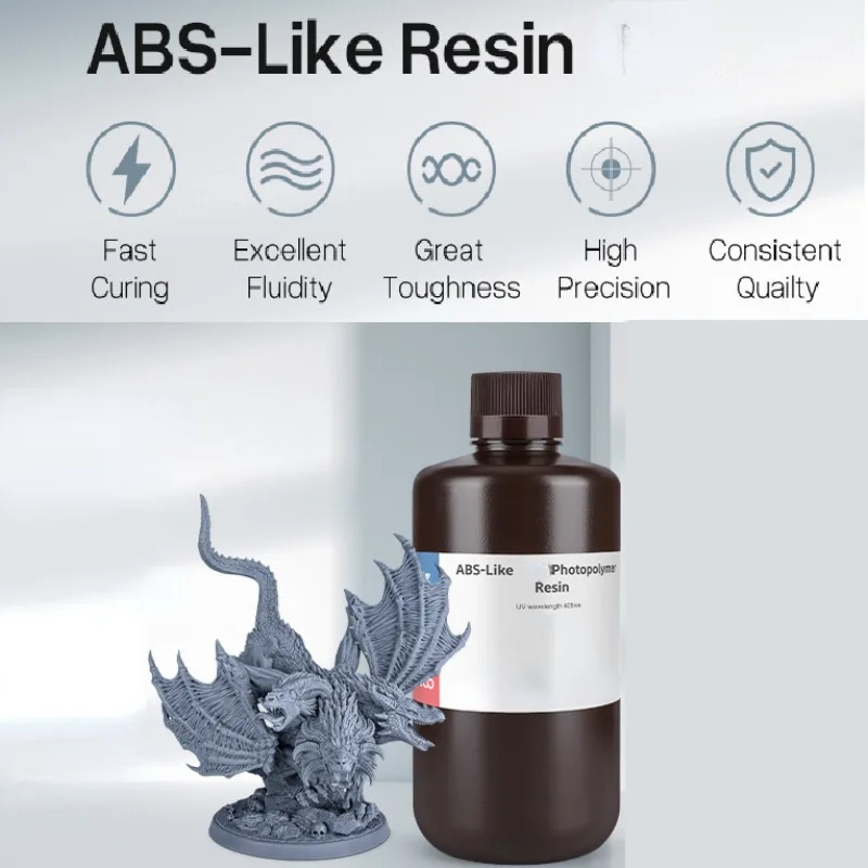 

ABS-Like Resin Photopolymer Resin UV Curing 405nm ABS-Like Higher Precision Lower Shrinkage Resin for LCD/DLP 3D Printer