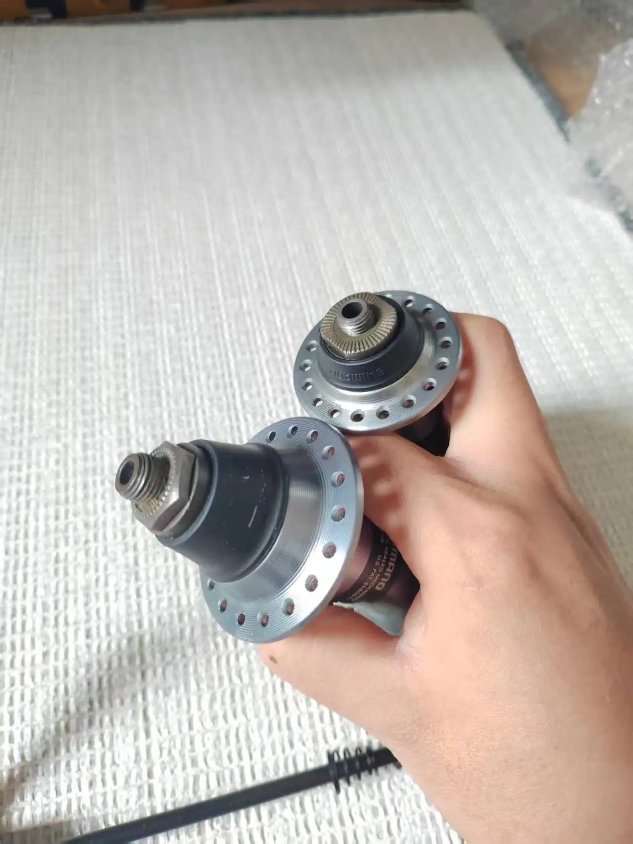 1 زوج لشيمانو Acera-X HB-M290 100 مللي متر/ FH-M290 135 مللي متر c.1995 NOS 36h محاور-كلاسيكية مع سيخ سريع التحرير 9 مللي متر QR V الفرامل #2