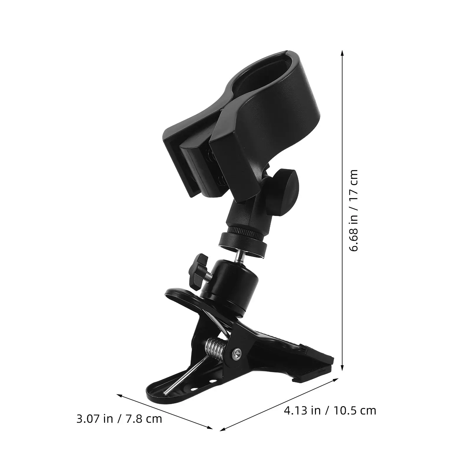 Hair Blow Dryer Holder Countertop Clamp on Stand Hands Free Desktop Clip with for