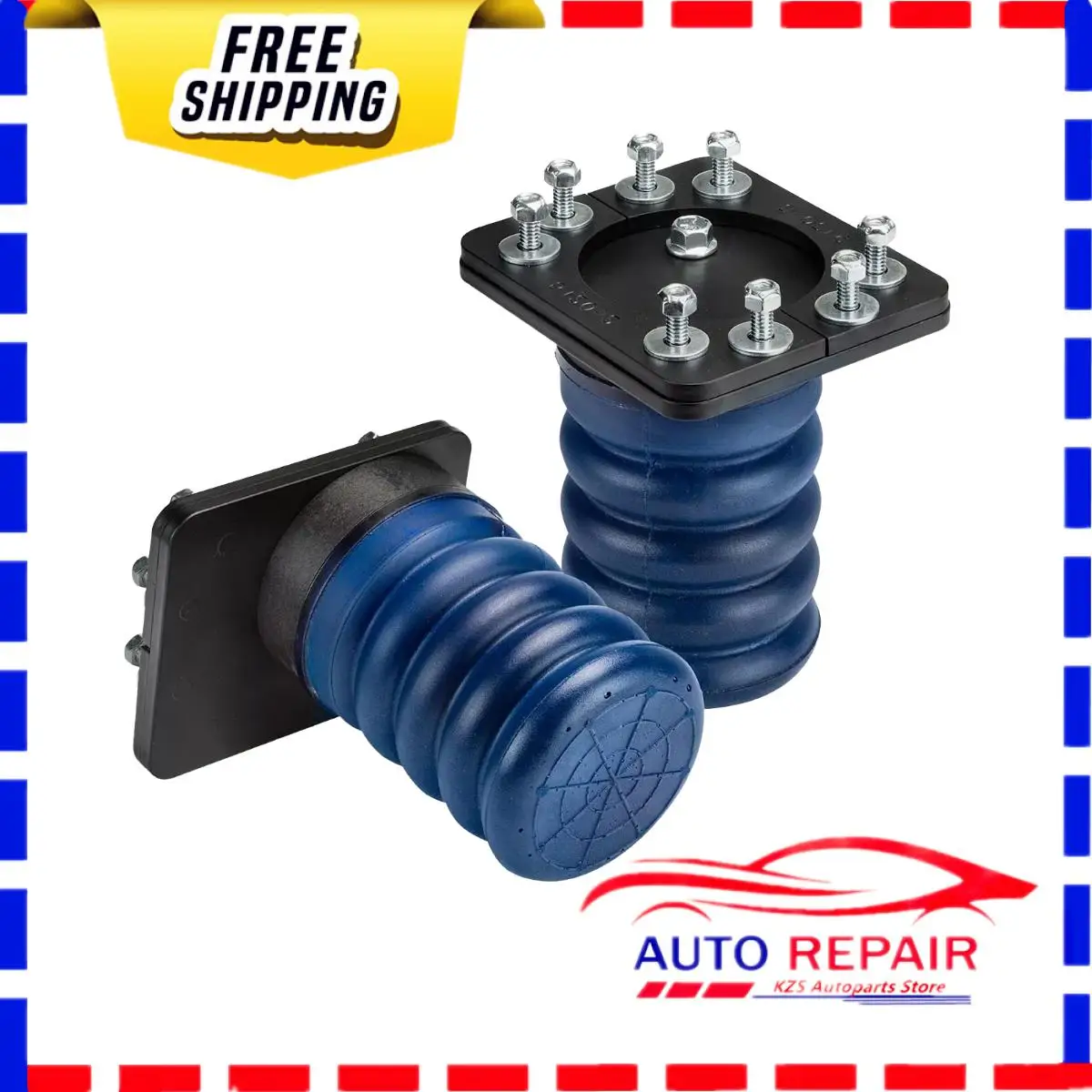 1/2pcs SSR-307-40 Rear Air Suspension Helper Spring  for Dodge RAM 1500, Blue, 1000 lbs.