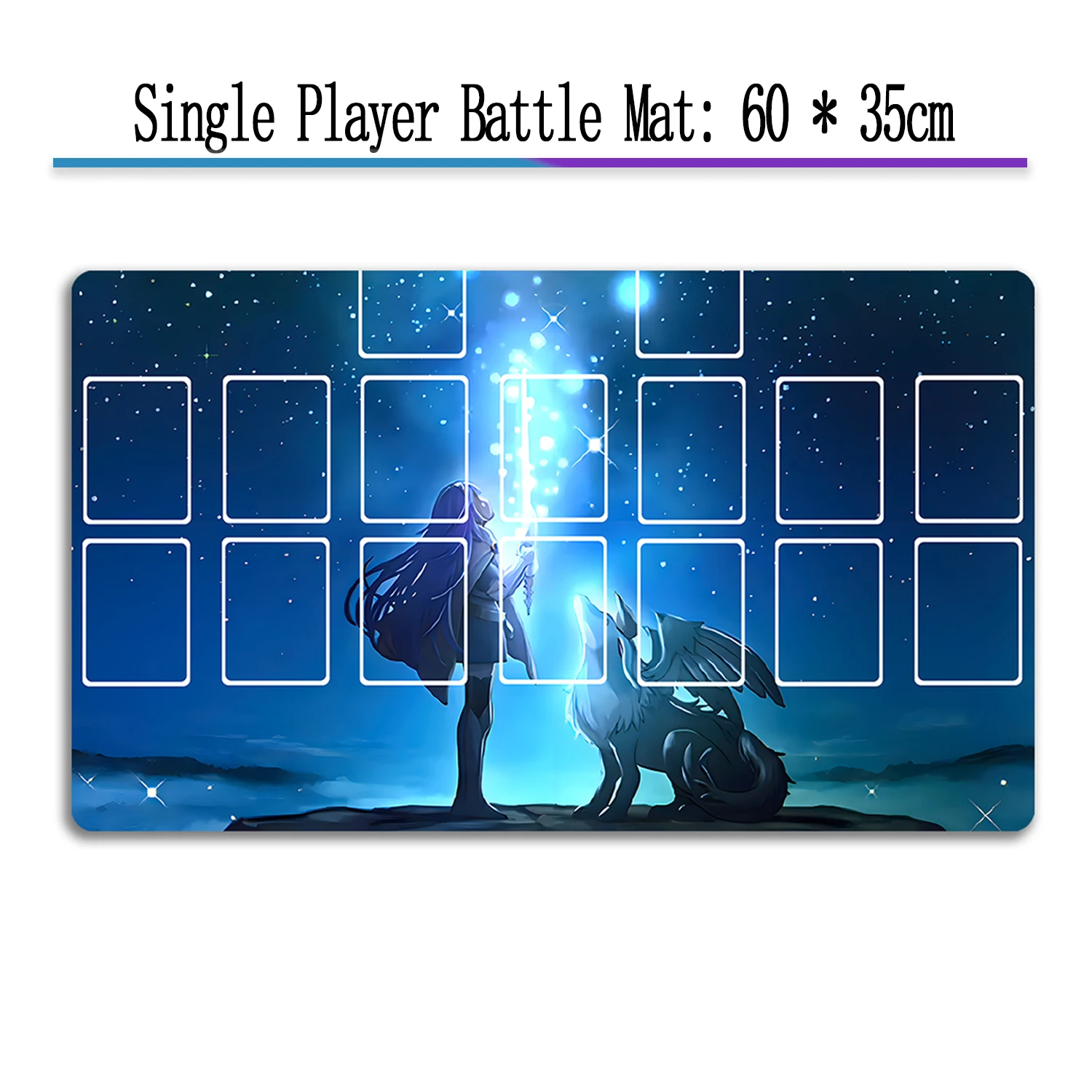 Yu-Gi-Oh Single Player Battle Mat Game Card Mat Battle Playmat  Kids for Gifts 60X35cm