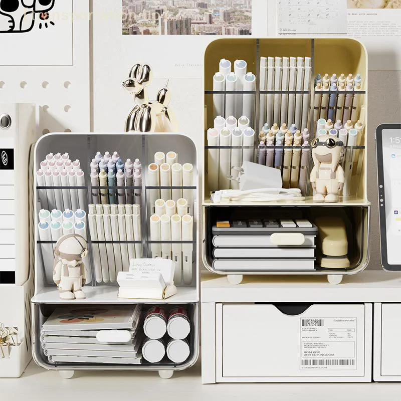 

Настольный органайзер, офисные принадлежности, разные книги для студентов, пенал, горизонтальный ящик для хранения, стеллаж для общежития