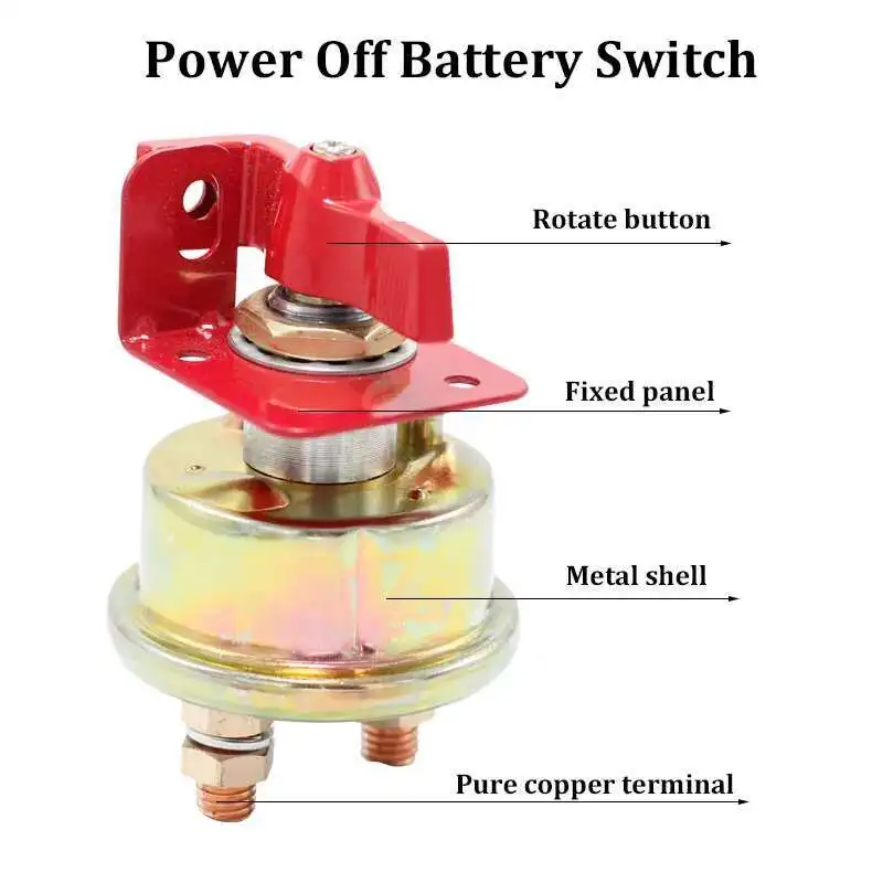 CP-0449 12V 24V 48V 300A Auto Car Truck Boat Camper PICKUP Battery Isolator Disconnect Cut Off Switch M10