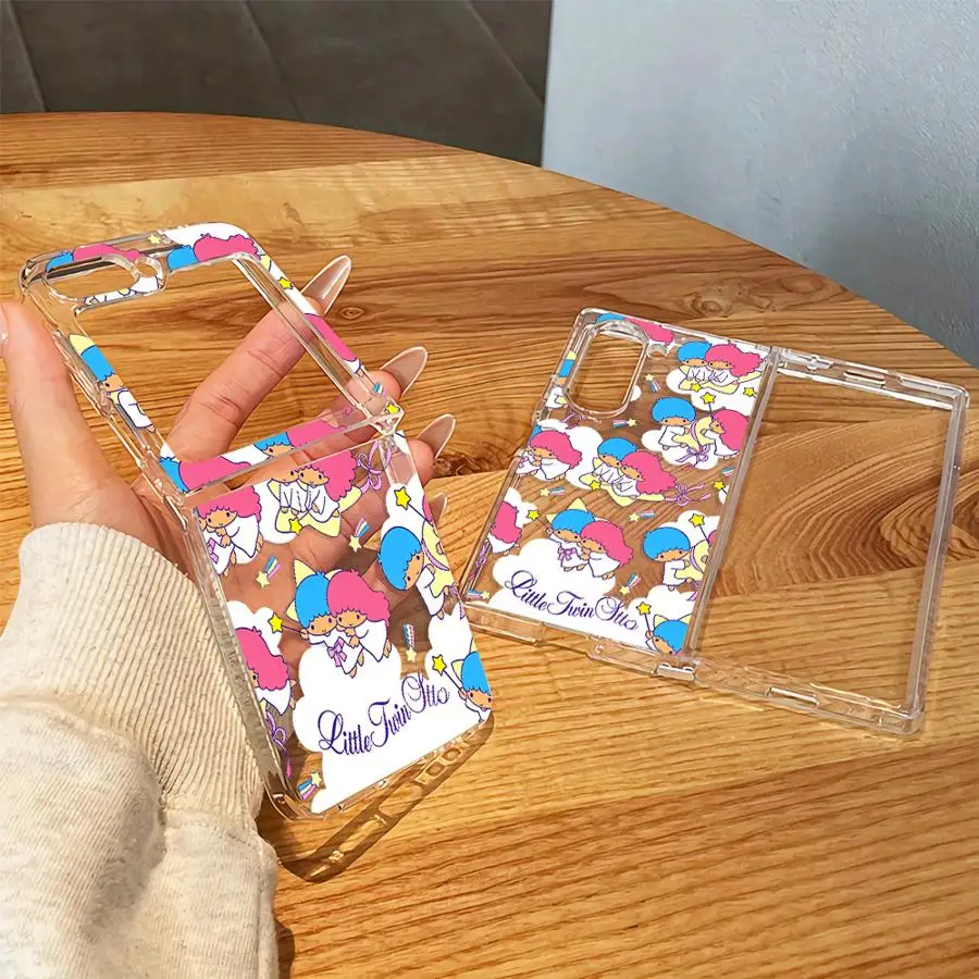 Transparent Soft Phone Cover Case for Samsung Galaxy Z Fold 8 Ultra Z Flip 6 5 4 3 ZFold8Ultra Z Fold 7 6 5 4 3 Cartoon Sanrio