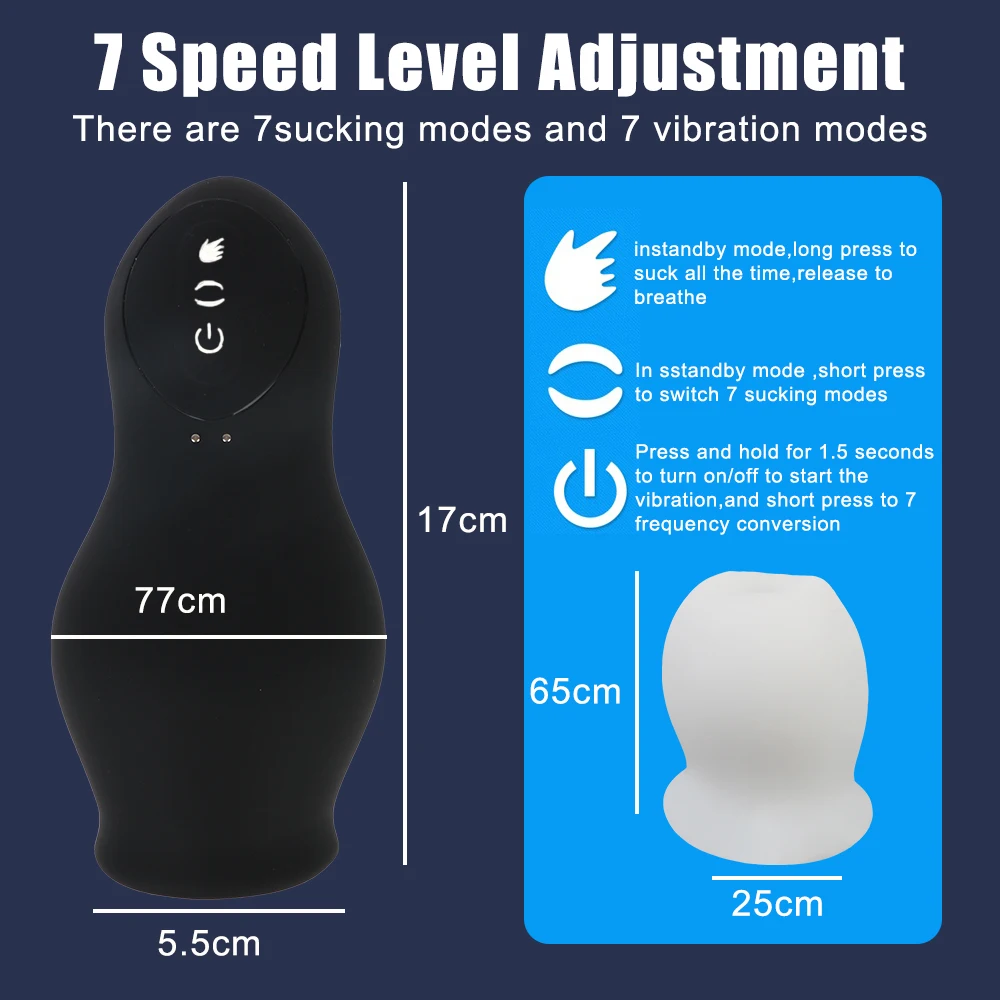 175mm Automatic Sucking Vibrator Male Masturbator Vaginal For Men 18 Penis Enlarger Delay Exerciser Glans Sucker Sucks Sex Toys