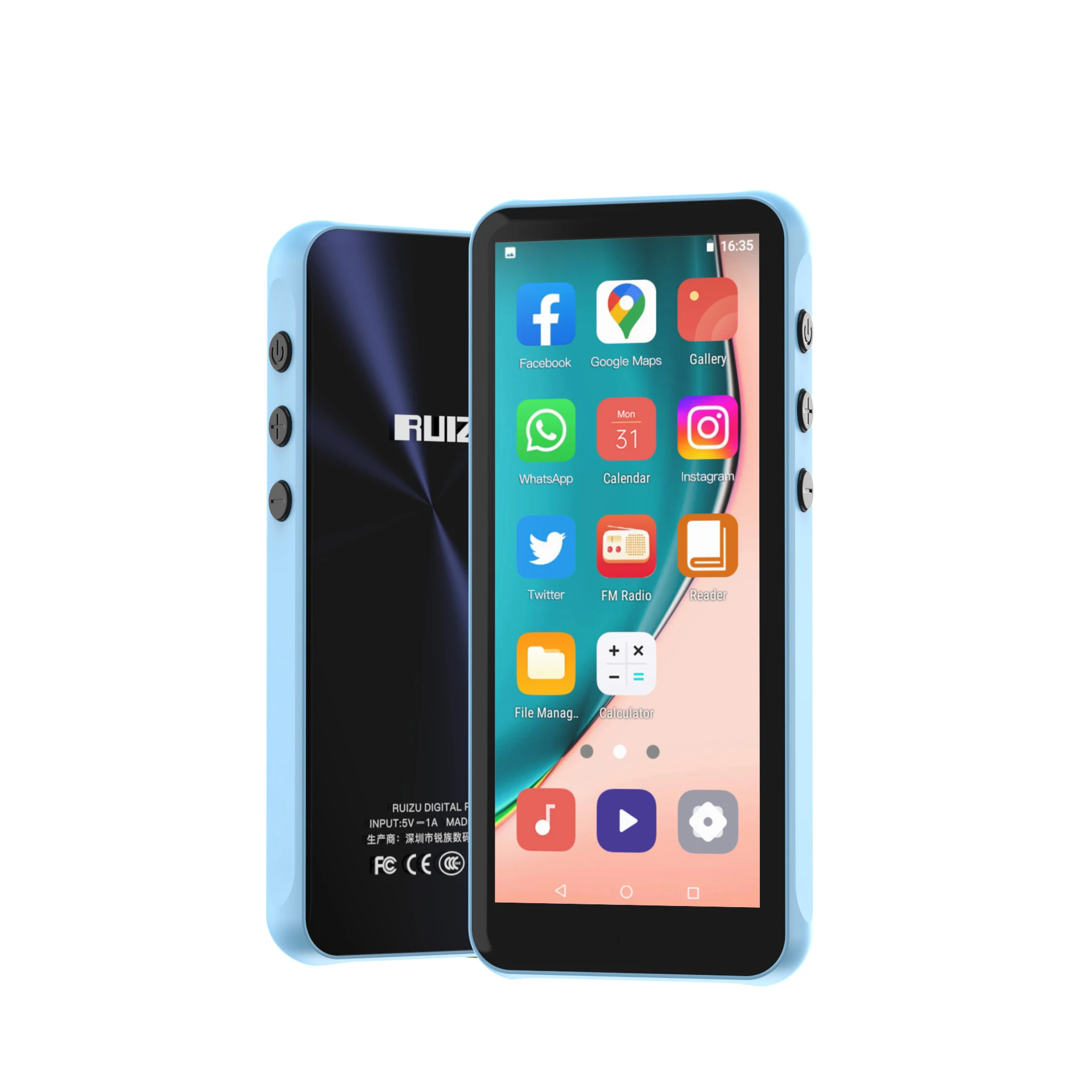 New Highest Z80s Multicolor Chip MTK6750 4+64GB Android 10 WIFI 3.99 Inches Full Touch Screen Music Video Game MP3 Player