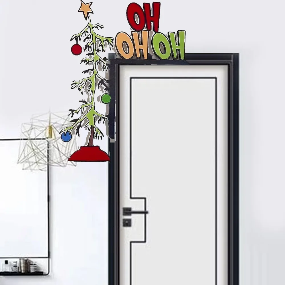 Gorgeous Whimsical Christmas Door Sitter Frame Decor – Stunning Addition to Mirrors, Cabinets, and Furniture. Fabulous  Gift